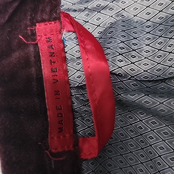 Alfani Velvet Suit Slimfit Men's Burgundy Size 42R - Picture 7 of 10